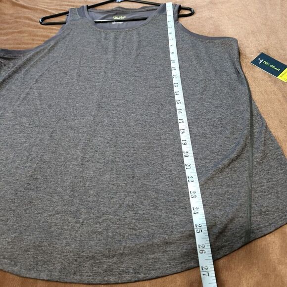 Tek Gear 2 Activewear TankTops women Size XXL Color Charcoal Reflective Logo - Picture 12 of 13
